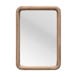 Miroir bois coins arrondis