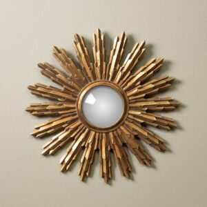 Miroir convexe couvent doré