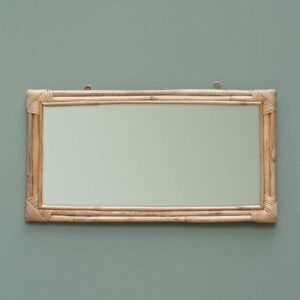 Miroir rotin rectangulaire