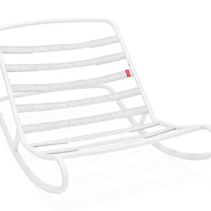 Fauteuil a Bascule Rock n Roll Gris