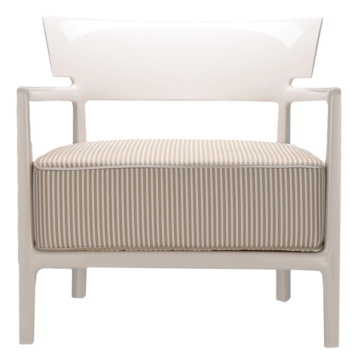 Fauteuil Cara Outdoor Ivoire Et Bleu