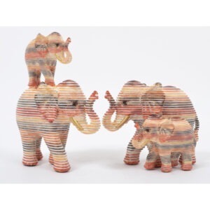Bariole famille éléphants
