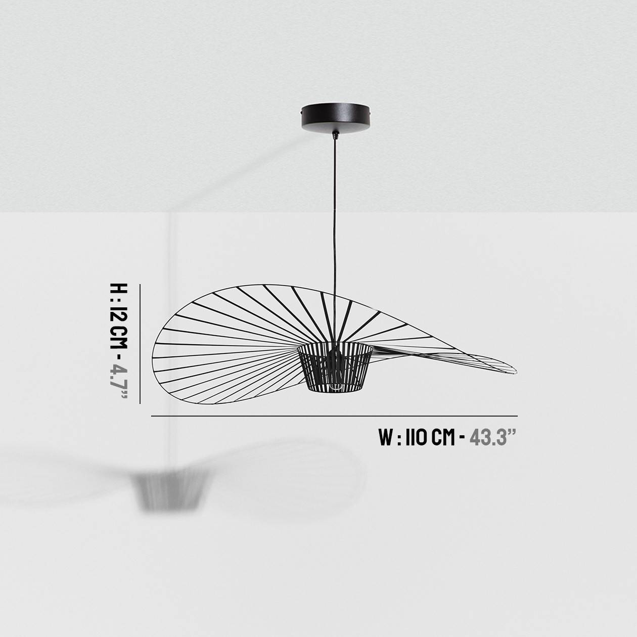 Vertigo suspension noir petit modèle 110 – Image 2
