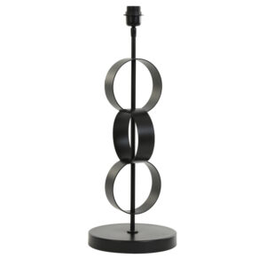Pied De Lampe Circulum Noir Mat