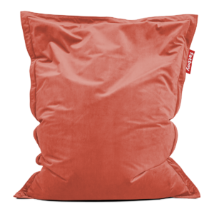 Pouf Original Indoor Rhubarb Recycled Slim Velvet