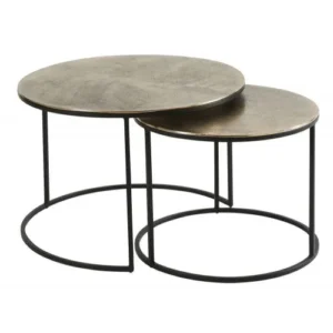 Palma dorées tables basses