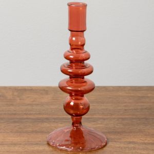 Bougeoir Rose Fonce Ondoa Borosilicate