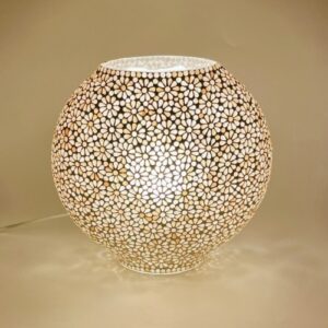 Lampe verre mosaïque ovale