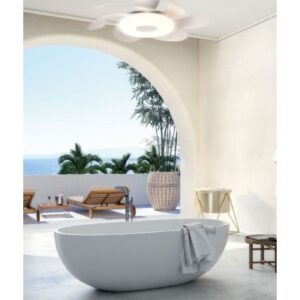 ventilateur Flower blanc