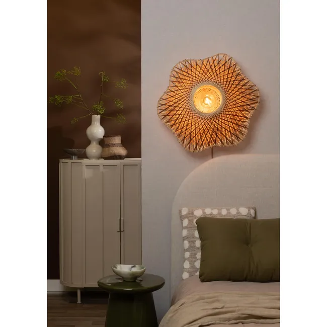 applique murale design MADURA Bambou Naturel 1xE27 D44CM – Image 2