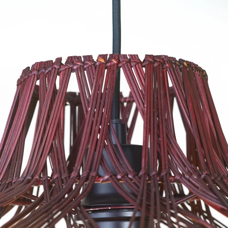 Suspension MENDOZA rouge Banbou – Image 3