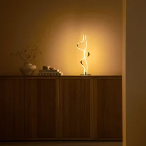 Lampe de table LED Dim. LAMBADA champagne mat 19W 2700K